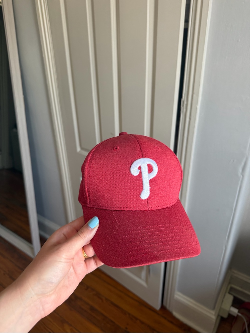Genuine Merchandise Phillies Red Baseball Cap with White ‘P' Patch